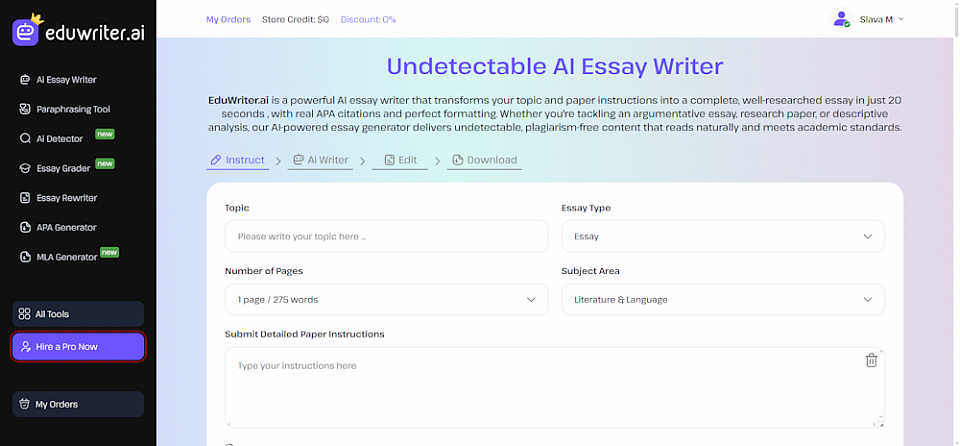 The Best AI Essay Writer – EduWriter.ai